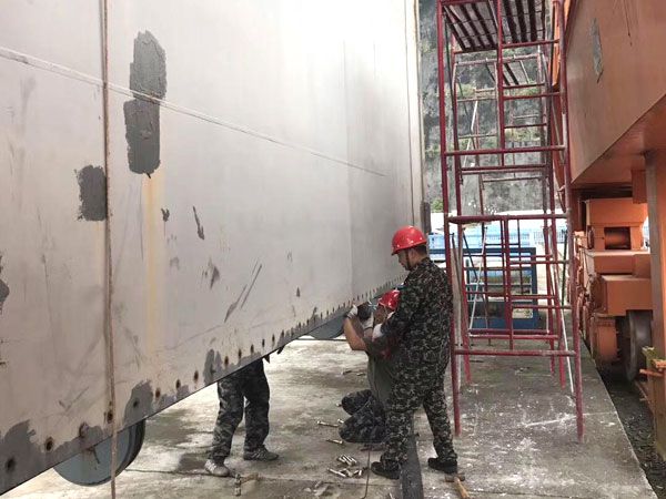 閘門水封更換、改造施工